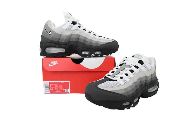 【CA9KZ】黑灰白 KZ版本耐克95气垫 HM4740-007  Nike Air Max 95 'Big Bubble - Granite'