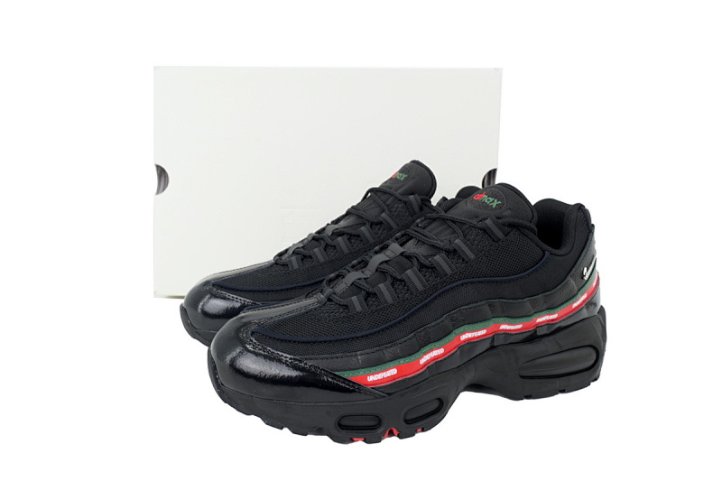 【CA9KZ】大气泡UN联名黑红  KZ版本耐克95气垫 IB4453-001 Undefeated x Nike Air Max 95 'Black'