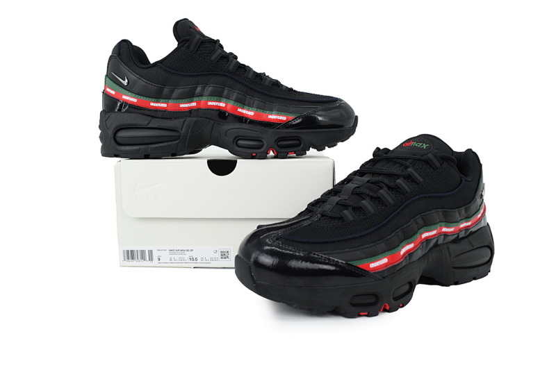【CA9KZ】大气泡UN联名黑红  KZ版本耐克95气垫 IB4453-001 Undefeated x Nike Air Max 95 'Black'