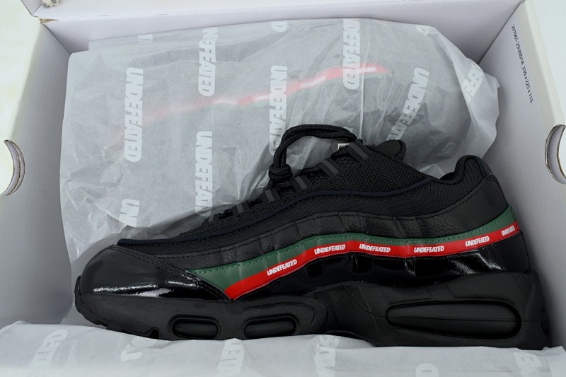 【CA9KZ】大气泡UN联名黑红  KZ版本耐克95气垫 IB4453-001 Undefeated x Nike Air Max 95 'Black'