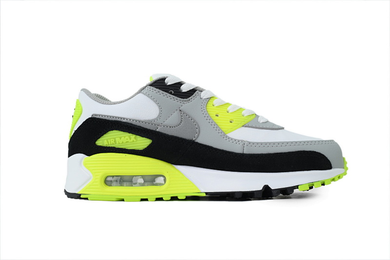【BA1MA】青柠色皮面 耐克90联名气垫跑鞋 CD6864-101 Nike Air Max 90 GS 'Volt'