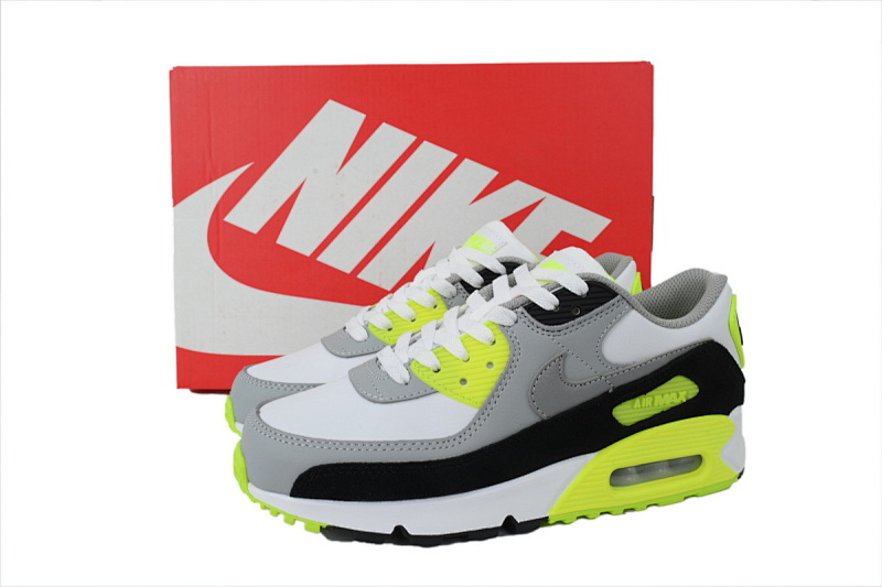 【BA1MA】青柠色皮面 耐克90联名气垫跑鞋 CD6864-101 Nike Air Max 90 GS 'Volt'