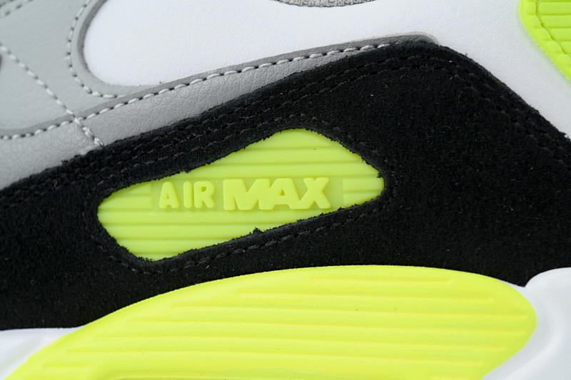 【BA1MA】青柠色皮面 耐克90联名气垫跑鞋 CD6864-101 Nike Air Max 90 GS 'Volt'