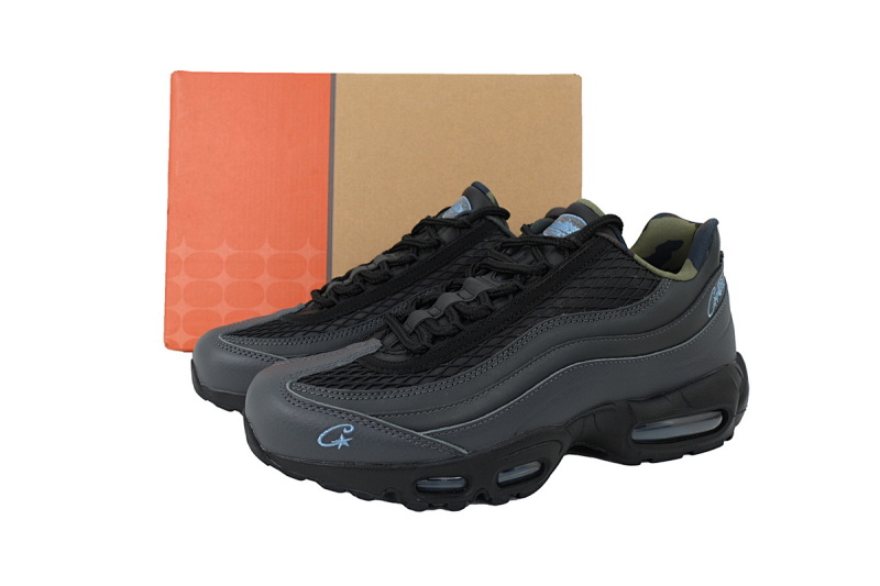 【CA1KZ】黑蓝 KZ版本耐克95气垫 FB2709-002 Corteiz x Nike Air Max 95 SP 'Rules the World - Aegean Storm'