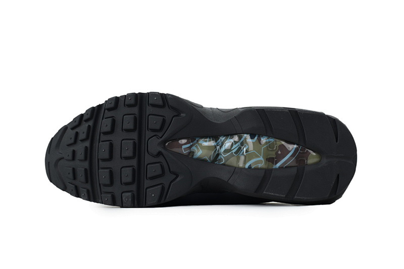 【CA1KZ】黑蓝 KZ版本耐克95气垫 FB2709-002 Corteiz x Nike Air Max 95 SP 'Rules the World - Aegean Storm'