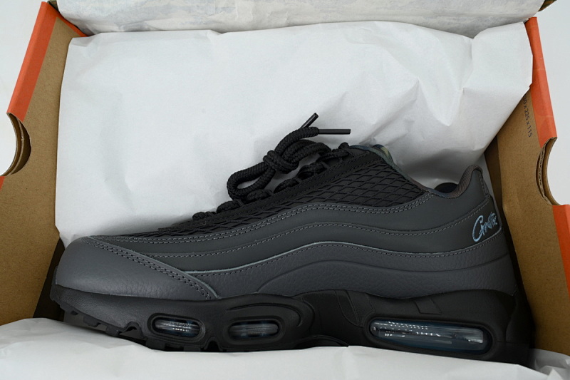 【CA1KZ】黑蓝 KZ版本耐克95气垫 FB2709-002 Corteiz x Nike Air Max 95 SP 'Rules the World - Aegean Storm'