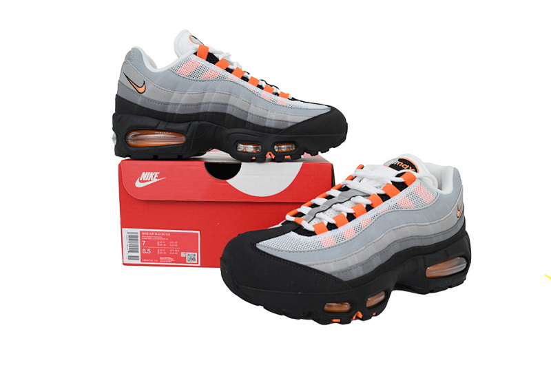 【CA9KZ】黑灰橙 KZ版本耐克95气垫 HM4740-101 Nike Air Max 95 OG 'Bright Mandarin 2.0' 2025