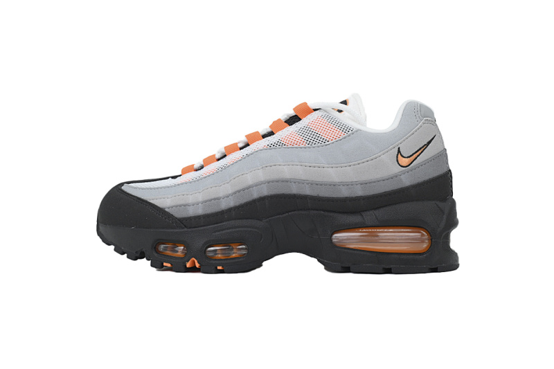 【CA9KZ】黑灰橙 KZ版本耐克95气垫 HM4740-101 Nike Air Max 95 OG 'Bright Mandarin 2.0' 2025