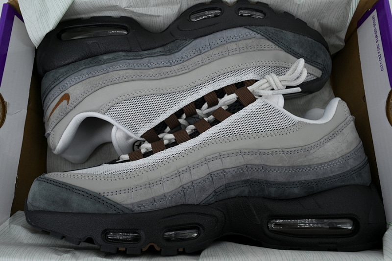 【CA3KZ】黑白灰联名 KZ版本耐克95气垫 HF7545-002 Eric Koston x Nike SB x Air Max 95 Grayish Brown