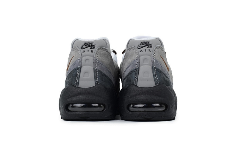 【CA3KZ】黑白灰联名 KZ版本耐克95气垫 HF7545-002 Eric Koston x Nike SB x Air Max 95 Grayish Brown