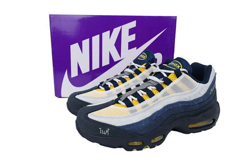 【CA3KZ】蓝白联名 KZ版本耐克95气垫 HQ8492-400 Eric Koston x Nike SB x Air Max 95 'Obsidian Speed Yellow'
