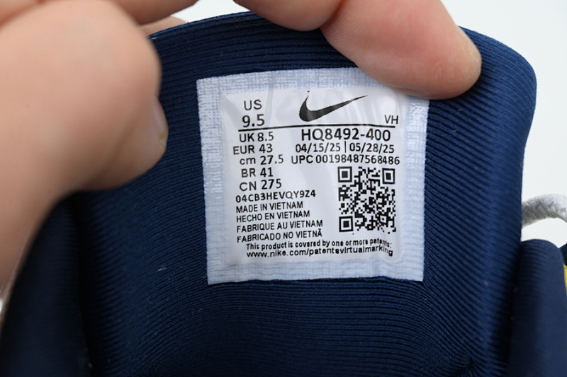 【CA3KZ】蓝白联名 KZ版本耐克95气垫 HQ8492-400 Eric Koston x Nike SB x Air Max 95 'Obsidian Speed Yellow'