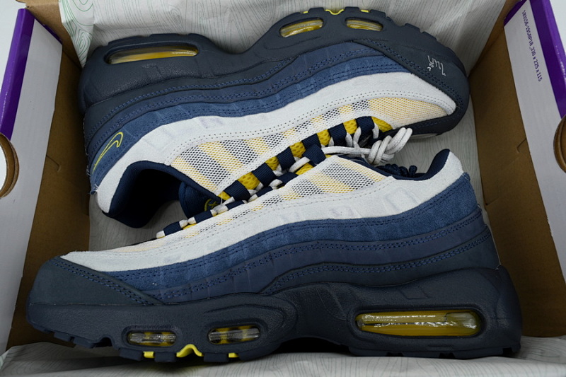 【CA3KZ】蓝白联名 KZ版本耐克95气垫 HQ8492-400 Eric Koston x Nike SB x Air Max 95 'Obsidian Speed Yellow'
