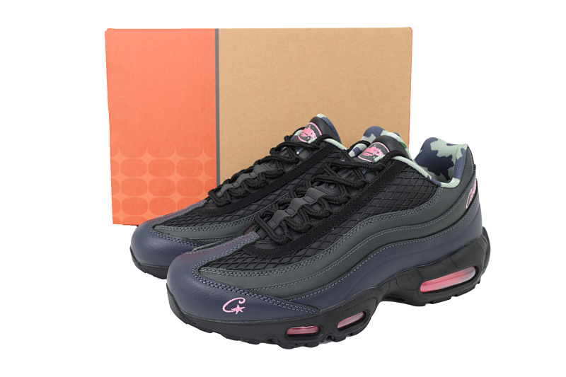【CA1KZ】黑粉 KZ版本耐克95气垫 Corteiz x Nike Air Max 95 FB2709-001“Pink Beam”