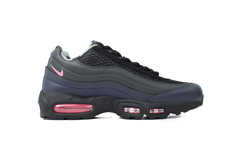 【CA1KZ】黑粉 KZ版本耐克95气垫 Corteiz x Nike Air Max 95 FB2709-001“Pink Beam”