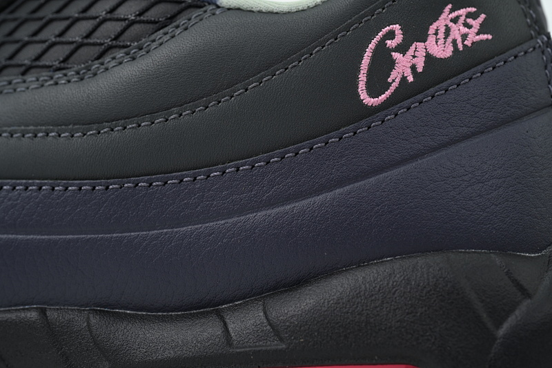【CA1KZ】黑粉 KZ版本耐克95气垫 Corteiz x Nike Air Max 95 FB2709-001“Pink Beam”