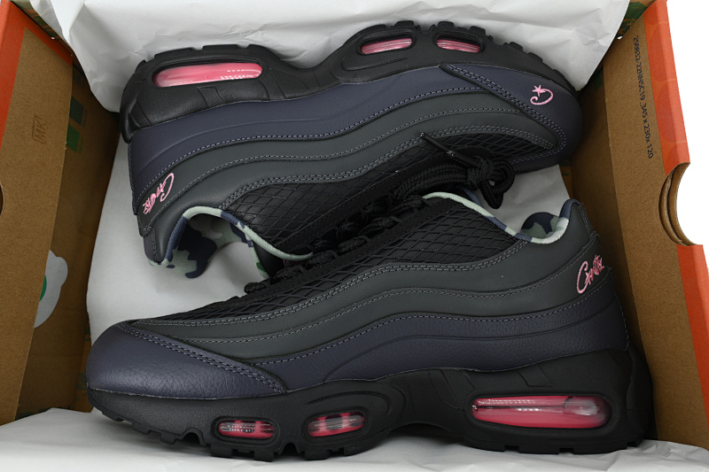 【CA1KZ】黑粉 KZ版本耐克95气垫 Corteiz x Nike Air Max 95 FB2709-001“Pink Beam”