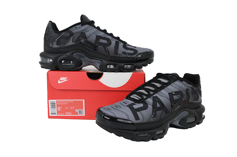【BA3MA】黑灰 耐克 NIKE 休闲时尚跑步鞋 IB2253-001 Nike Paris Saint-Germain x Air Max Plus 'Black Particle Grey'