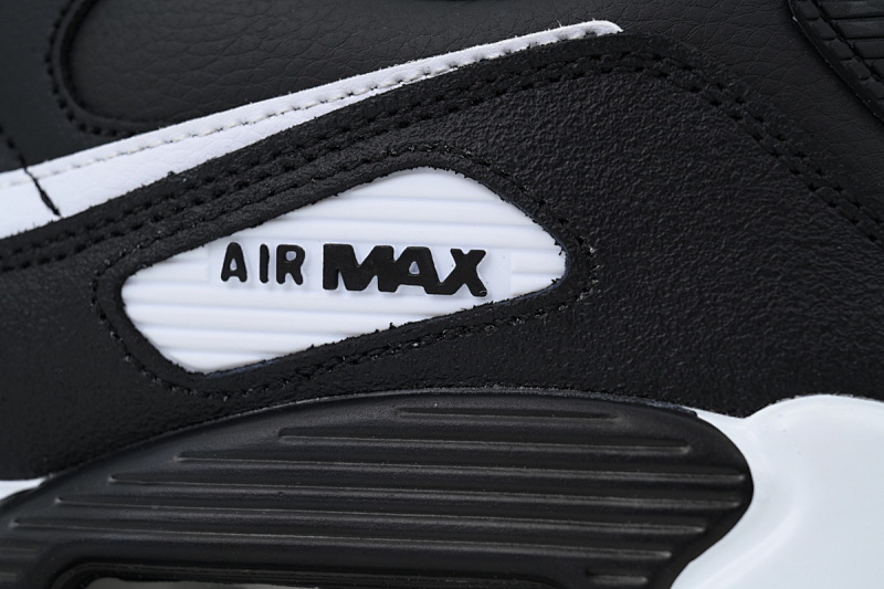 【BA1MA】皮革黑白 耐克90联名气垫跑鞋 CD6864-029  Air Max 90 Leather GS 'Black White'
