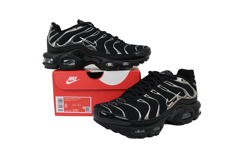 【BA3MA】黑液态银 耐克 NIKE 休闲时尚跑步鞋 HJ9743-001 Wmns Air Max Plus SE 'Black Chrome Silver'