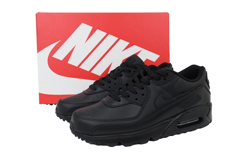 【BA1MA】黑色 耐克90联名气垫跑鞋 CZ5594-001 Air Max 90 Leather 'Triple Black'