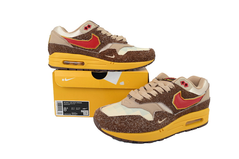 【CA3TS】棕色-200 耐克87气垫 HV5776-200 Air Max 1 'Low Poly - Big Head Origins'