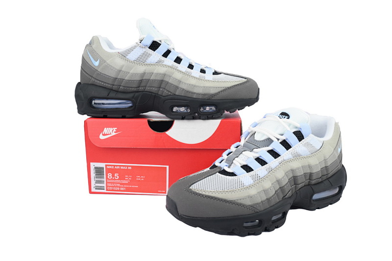 【BA1MC】1代灰白浅蓝 耐克95气垫 CD1529-001 Air Max 95 'Aluminum'