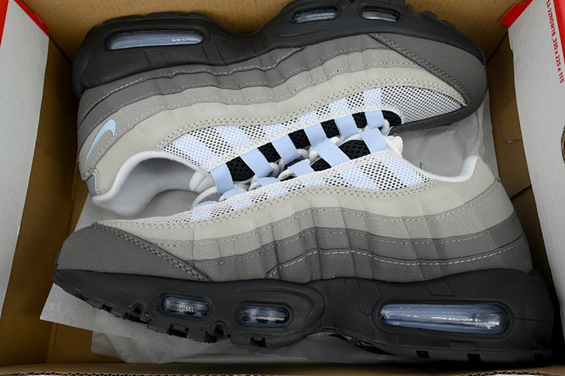 【BA1MC】1代灰白浅蓝 耐克95气垫 CD1529-001 Air Max 95 'Aluminum'