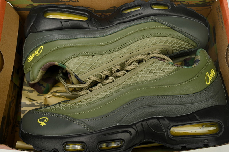 【CA1CK】橄榄绿 耐克95气垫Corteiz x Nike Air Max 95 FB2709-300 “Gutta Green”