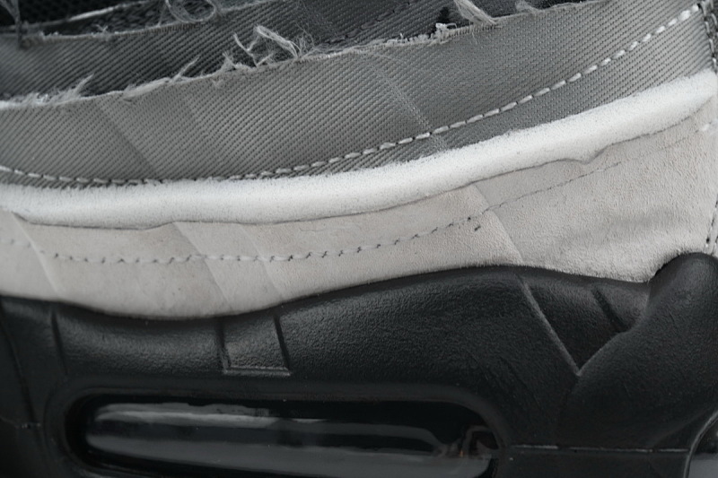 【BA1MC】CDG黑白灰 耐克95气垫 CU8406-101 Comme des Garçons x Air Max 95 'Grey'