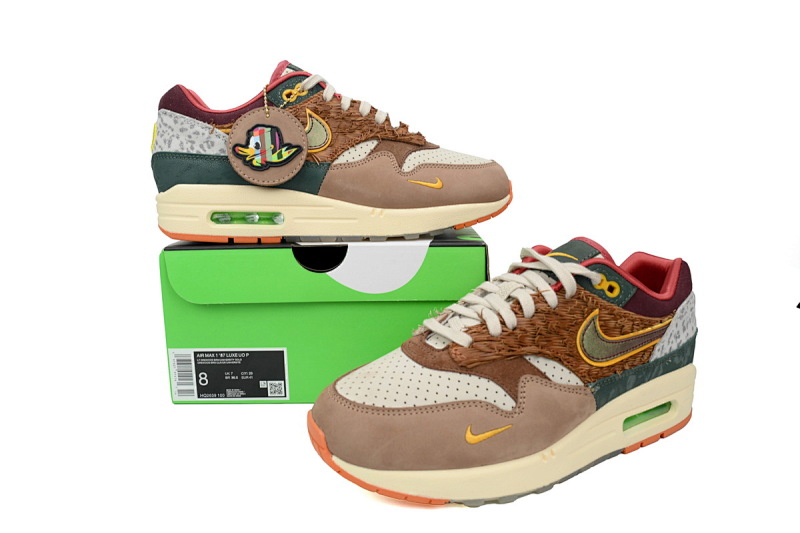 【DR0GS】褐灰色 耐克87气垫 HQ2639-100 Division Street x Nike Air Max 1 Luxe “Oregon Ducks”