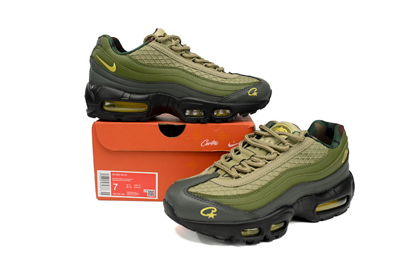 【BA5MC】橄榄绿 耐克95气垫Corteiz x Nike Air Max 95 FB2709-300 “Gutta Green”