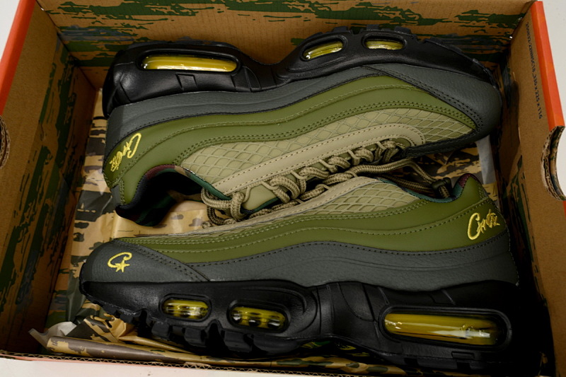 【BA5MC】橄榄绿 耐克95气垫Corteiz x Nike Air Max 95 FB2709-300 “Gutta Green”