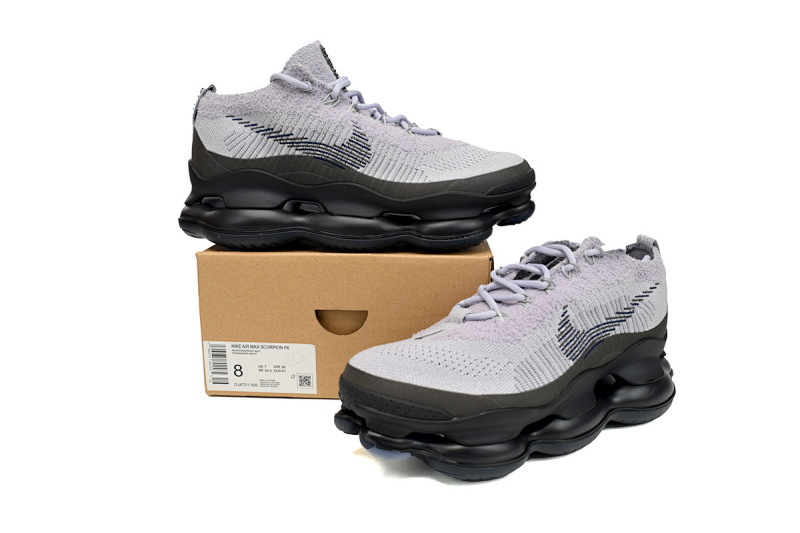 【BH9LL】黑灰/006 耐克2022大气垫跑鞋 DJ4701-006 MENS SIZE Nike Air Max Scorpion FK Smoky