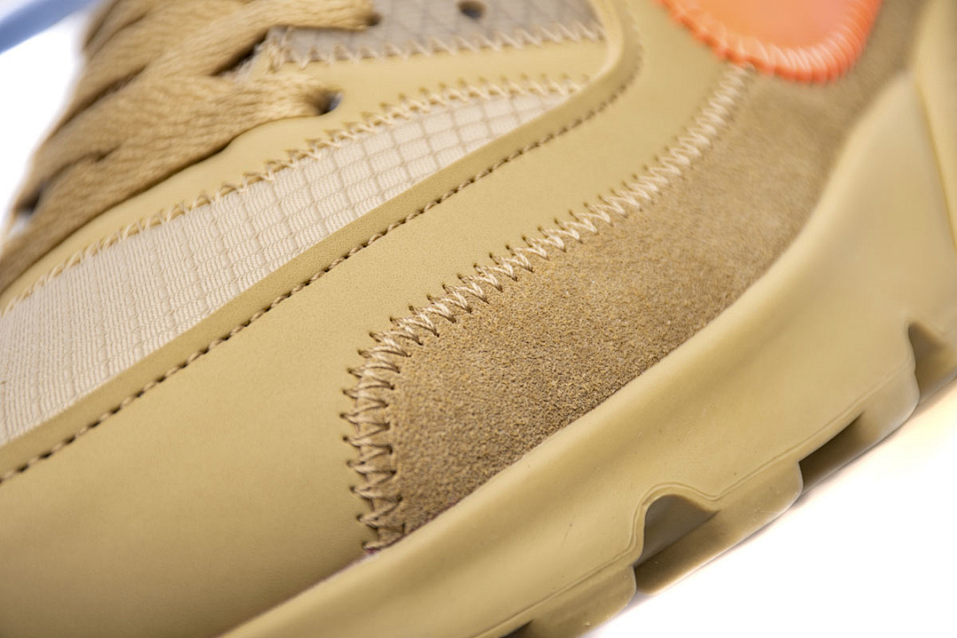 【CA3TS】沙漠色OW STOS版耐克90联名气垫跑鞋 AA7293-200 Off-White x Nike Air Max 90 “Desert Ore”