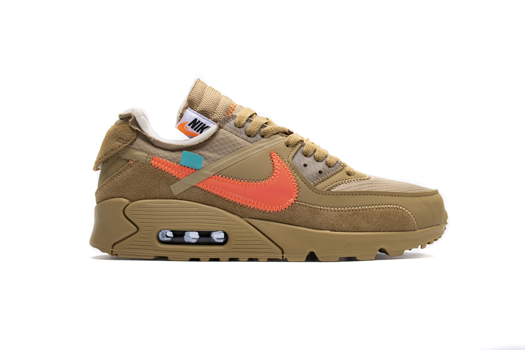 【CA3TS】沙漠色OW STOS版耐克90联名气垫跑鞋 AA7293-200 Off-White x Nike Air Max 90 “Desert Ore”