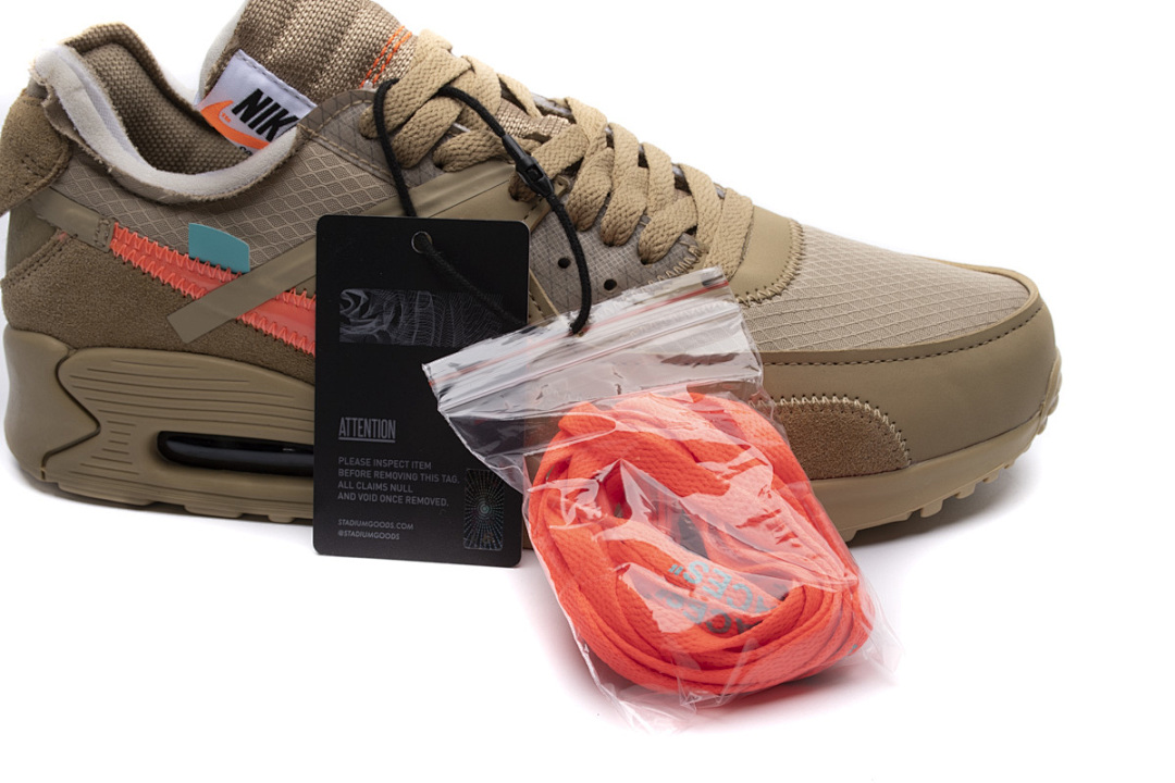 【CA3TS】沙漠色OW STOS版耐克90联名气垫跑鞋 AA7293-200 Off-White x Nike Air Max 90 “Desert Ore”