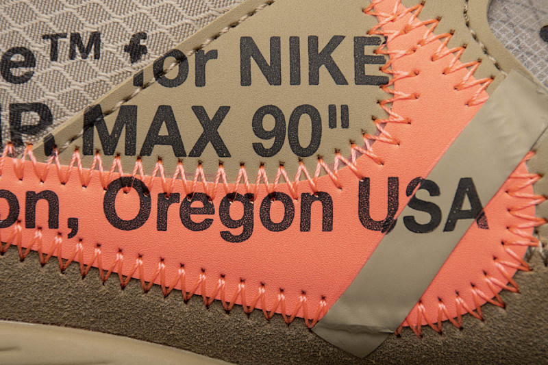 【CA3TS】沙漠色OW STOS版耐克90联名气垫跑鞋 AA7293-200 Off-White x Nike Air Max 90 “Desert Ore”