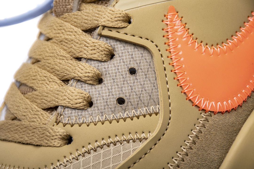 【CA3TS】沙漠色OW STOS版耐克90联名气垫跑鞋 AA7293-200 Off-White x Nike Air Max 90 “Desert Ore”