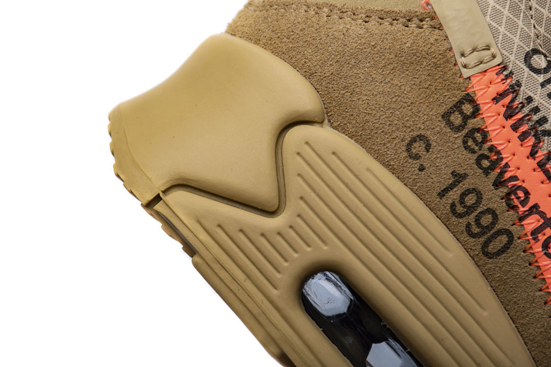 【CA3TS】沙漠色OW STOS版耐克90联名气垫跑鞋 AA7293-200 Off-White x Nike Air Max 90 “Desert Ore”