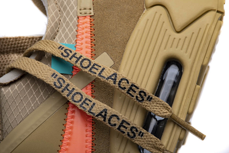 【CA3TS】沙漠色OW STOS版耐克90联名气垫跑鞋 AA7293-200 Off-White x Nike Air Max 90 “Desert Ore”