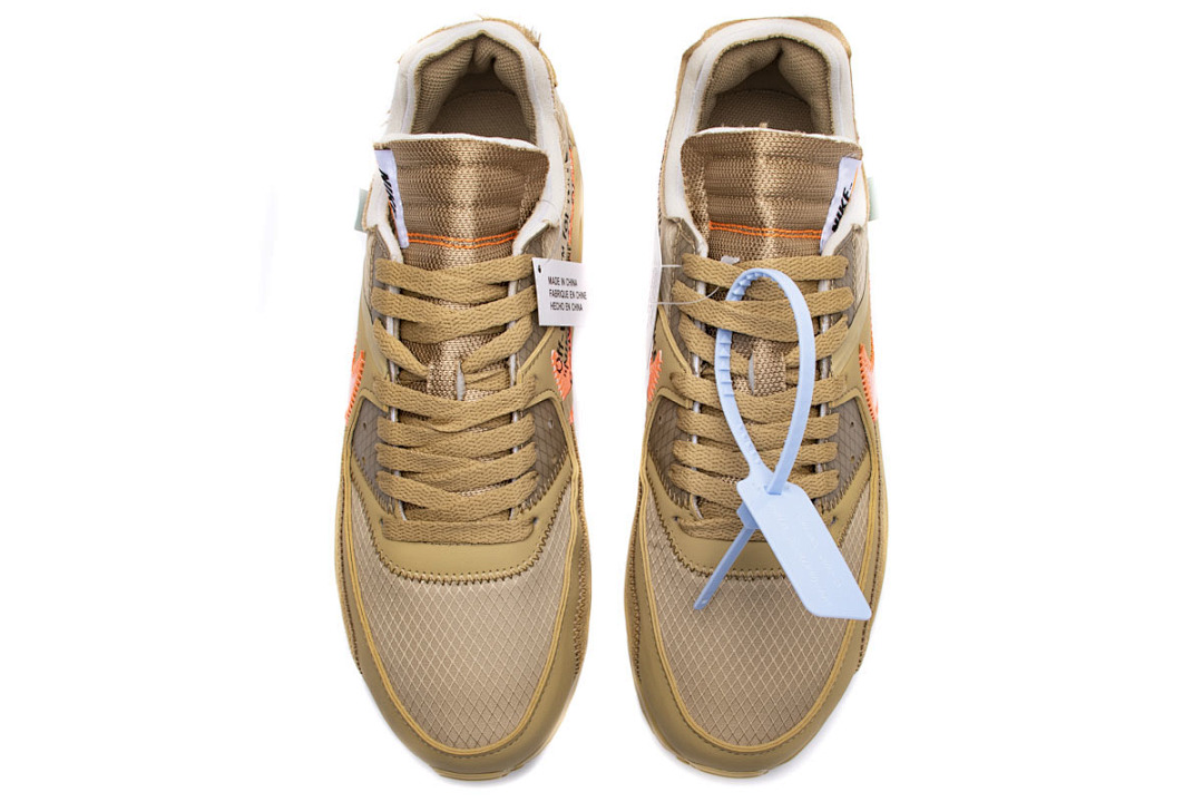 【CA3TS】沙漠色OW STOS版耐克90联名气垫跑鞋 AA7293-200 Off-White x Nike Air Max 90 “Desert Ore”