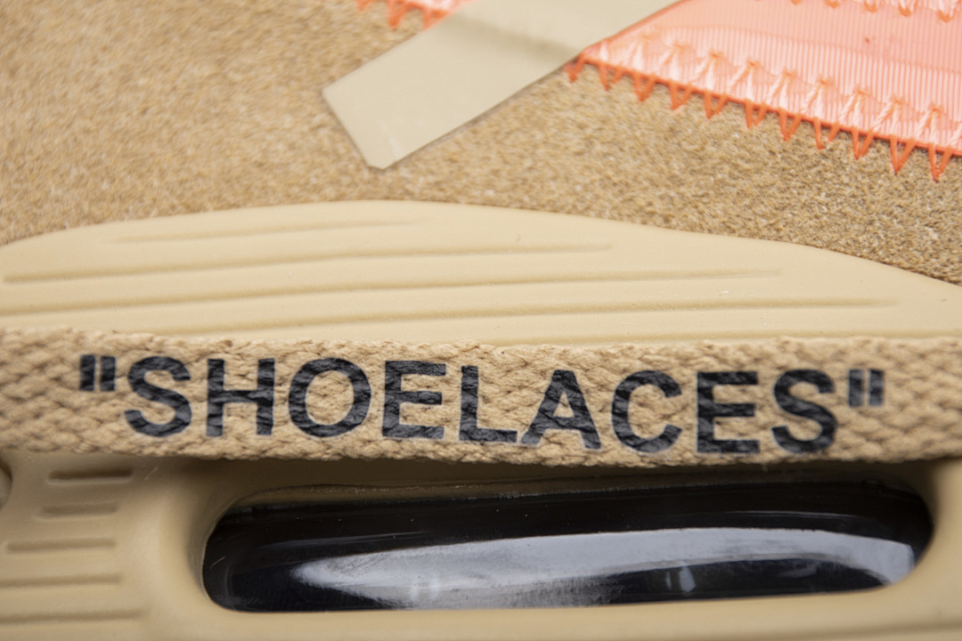 【CA3TS】沙漠色OW STOS版耐克90联名气垫跑鞋 AA7293-200 Off-White x Nike Air Max 90 “Desert Ore”