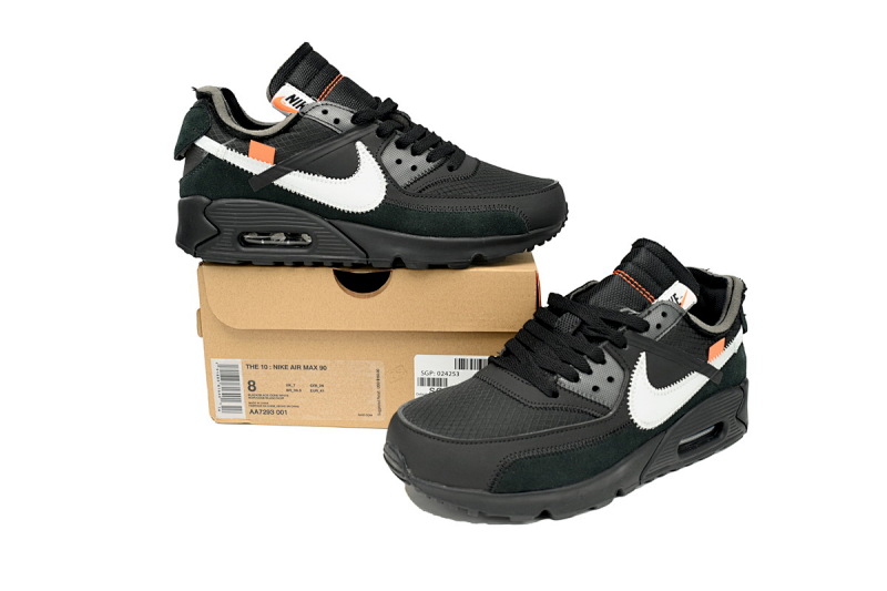 【CA3TS】全黑OW STOS版耐克90联名气垫跑鞋 AA7293-001 Off-White x Nike Air Max 90 “All Black