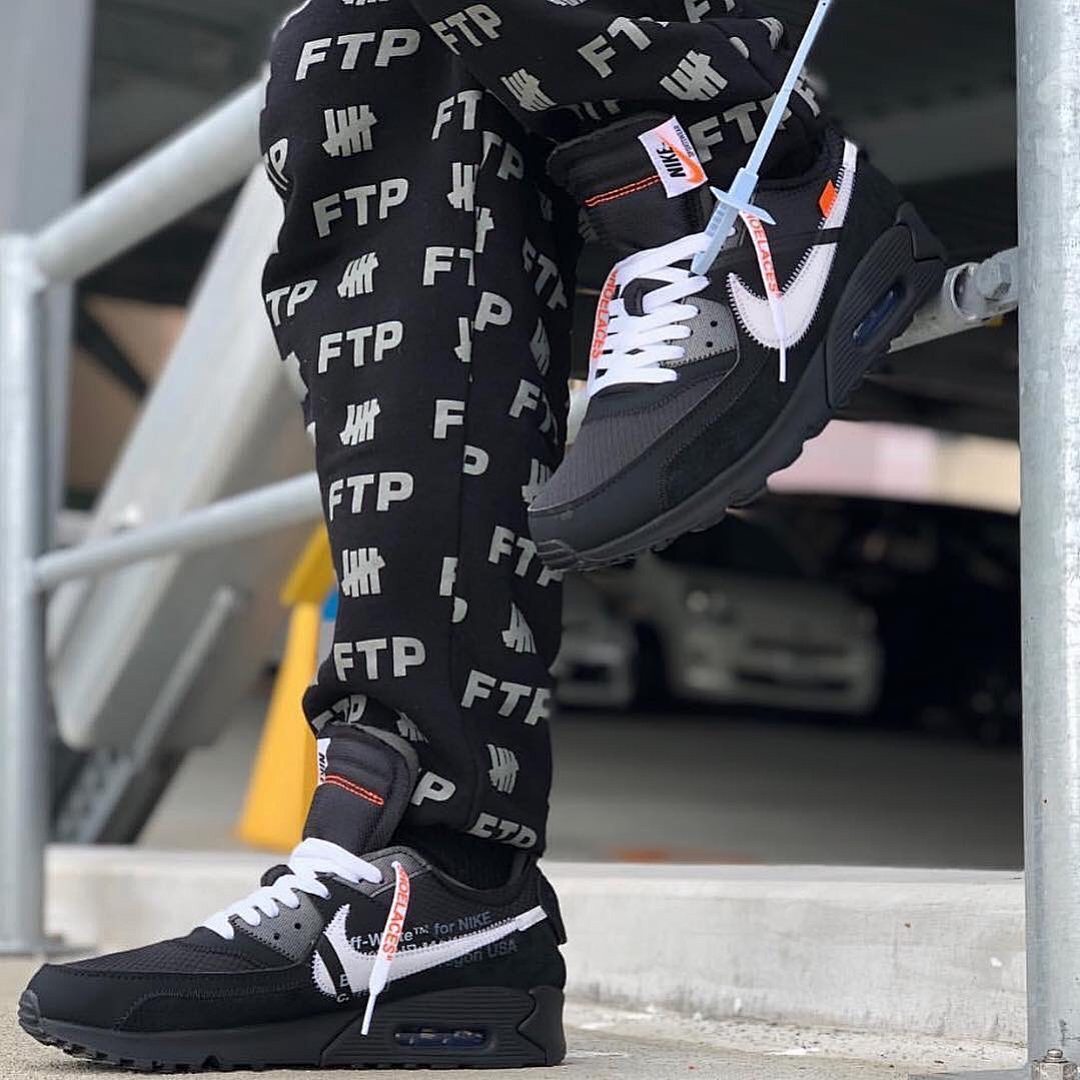 【CA3TS】全黑OW STOS版耐克90联名气垫跑鞋 AA7293-001 Off-White x Nike Air Max 90 “All Black