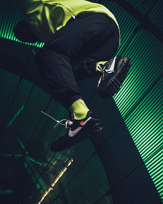 【CA3TS】全黑OW STOS版耐克90联名气垫跑鞋 AA7293-001 Off-White x Nike Air Max 90 “All Black