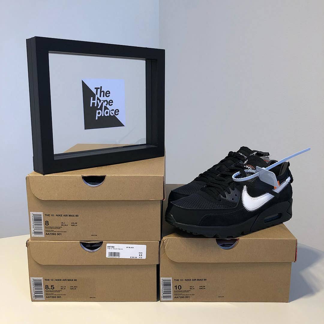 【CA3TS】全黑OW STOS版耐克90联名气垫跑鞋 AA7293-001 Off-White x Nike Air Max 90 “All Black