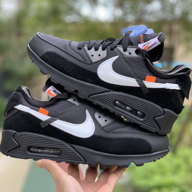 【CA3TS】全黑OW STOS版耐克90联名气垫跑鞋 AA7293-001 Off-White x Nike Air Max 90 “All Black