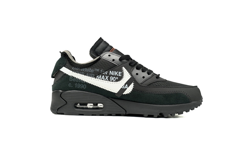 【CA3TS】全黑OW STOS版耐克90联名气垫跑鞋 AA7293-001 Off-White x Nike Air Max 90 “All Black