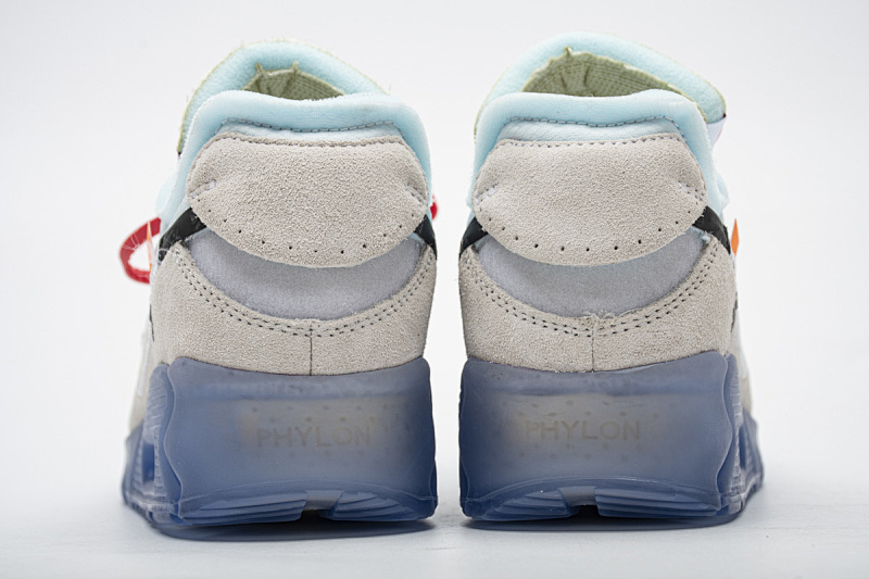 【CA3TS】全白OW STOS版耐克90联名气垫跑鞋 AA7293-100 Off-White x Nike Air Max 90 “All White”